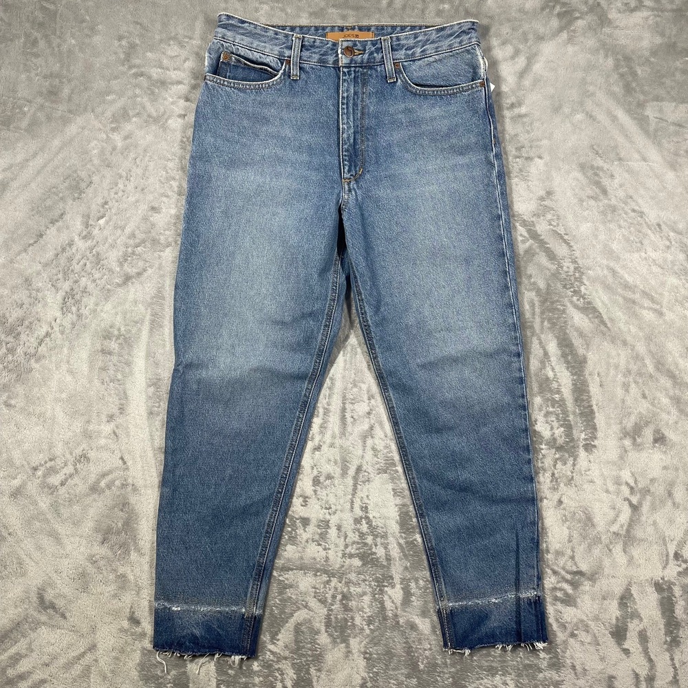 Joe's Jeans Women’s/ Men's Straight Medium Blue Washed Denim with Raw Hem